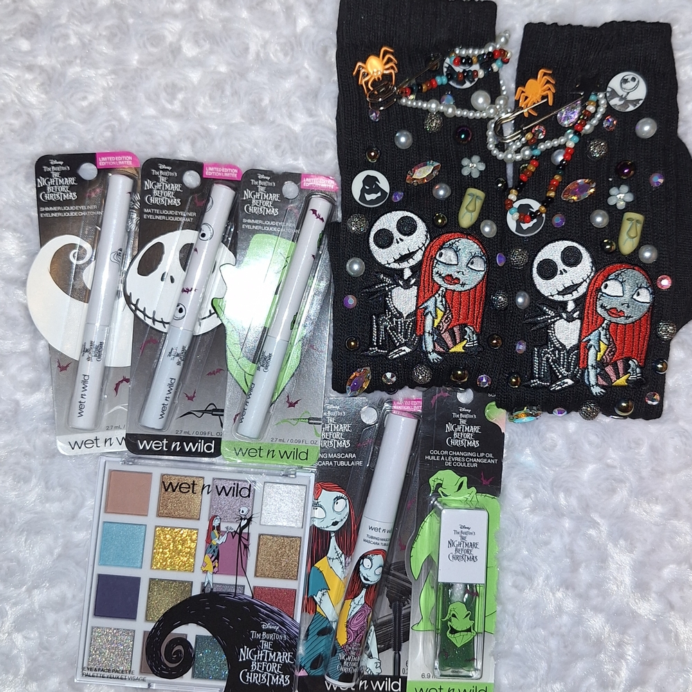 wet n wild Nightmare Before Christmas Eyeshadow Palette and Makeup Set